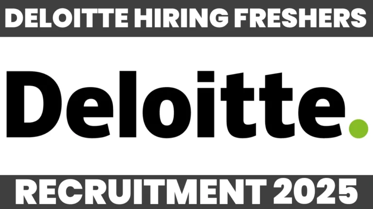 Deloitte Hiring Freshers 2025