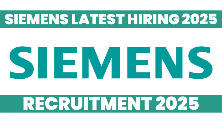 Siemens Latest Hiring 2025